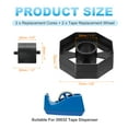 thumbnail image 2 of Uxcell 2Set Tape Dispenser Core, Replacement Wheel and Core for 20032/20072 Tape Dispenser Plastic Insert Parts for Home Office Warehouse Wrapping Packaging Mailing Shipping, Black, 2 of 7