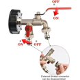 thumbnail image 4 of Drado 1/2" Brass Faucet Connection, 1000L Tank Adapter Faucet, Rainwater Collector Faucet for Garden, Tank, 4 of 5