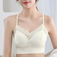 thumbnail image 5 of Sngxgn Women's Silky Soft Smoothing Wireless Bra(White,One Size), 5 of 8