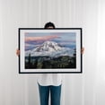 thumbnail image 3 of Mt. Rainier at Pinnacle Peak - Washington Photography Mountain Nature Landscape Snow Scenic Forest Wilderness Black Framed Wall Art Print 20 x 30 inches, 3 of 7
