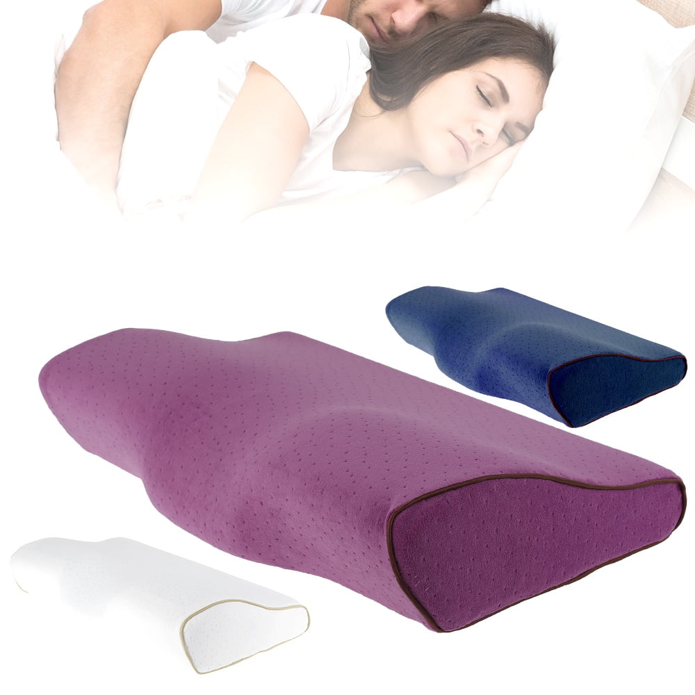 Memory Foam Pillow w/ Cooling Gel ~Orthopedic Bed Pillow FLAT（Kid）CONTOUR（Adult）