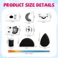 thumbnail image 3 of Kit de plantillas para pintura facial Depvision con pinceles y esponjas, 46 unidades, 3 of 8