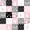 Pink Gray White, variant on Castle Fairy Mallard Duck Deer Twin Sheets 3pcs,Vintage Camo Geometric Plaid Bedding,Moss Brown Cream,1 Fitted Sheet, 1 Flat Sheet and 1 Pillowcase