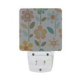 thumbnail image 5 of Yayeee LED Plug in Night Light for The Home with Auto Dusk to Dawn Light Sensors, 2 Pack, Orange Retro Flower, 5 of 6
