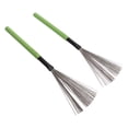 thumbnail image 4 of Drum Brush Steel Wire Maple Wooden Handle Percussion Tool Instrument Accessory Set Kit Green, 4 of 14