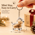 thumbnail image 3 of Puppy Keepsake Capsule with Portable Key Ring Design, Memorial Storage Pendant with Secure Key Ring, for Keys, Handbag, Travel Pouch, Display Box, Memory Collection, and Pet Remembrance, Style E, 3 of 9