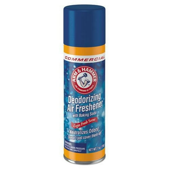 Baking Soda Air Freshener, Light Fresh Scent, 7 Oz Aerosol Spray | Bundle of 5