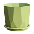 thumbnail image 2 of Linnome Irregular Geometric Planter Small Minimalist Flower Pot with Drain Tray Indoor Tabletop Succulent Mini Plant Container, 2 of 6
