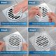 thumbnail image 4 of Disposable Shower Drain Hair Catcher, 4.1 Inch Drain Cover Mesh Stickers Hair Collector for Shower Bathroom 30Pcs, 4 of 5