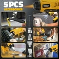 thumbnail image 4 of Cordless Heat Gun for Dewalt 20v Battery with LCD Display and Variable Temperature for Shrink Tubing, Crafts (No Battery), 4 of 4