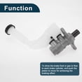 thumbnail image 5 of Unique Bargains Brake Master Cylinder for Nissan Sentra 2014-2019 Durable No.460101KA0A Engine Compartment Hydraulic Master Cylinder Silver Tone,White 1 Pcs, 5 of 7