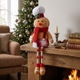 thumbnail image 4 of Dalxymotic Christmas Gingerbread Ornaments, Decorative Wooden Bead Figurines, European Toy Decorations, Christmas Decorations Indoor Outdoor Winter Decor for Home, Mantel, Shelf, 4 of 7