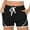 Black, variant on TAGOLD Women's Summer Athletic Shorts Pants,Casual Plus Size Short Pants for Womens,Women's Sports Pocket Casual Running Drawstring Loose Fitness Pants Shorts