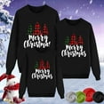 thumbnail image 2 of Rotm Family Matching Christmas Shirts Christmas Family Matching Sweatshirt Long Sleeve Cartoon Print Blouse Shirts Trendy O-Neck Xmas Ugly Shirt for Family Black,M, 2 of 6