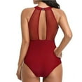 thumbnail image 3 of Tempt Me One Piece Swimsuit High Neck Plunge Monokini - SM, 3 of 5