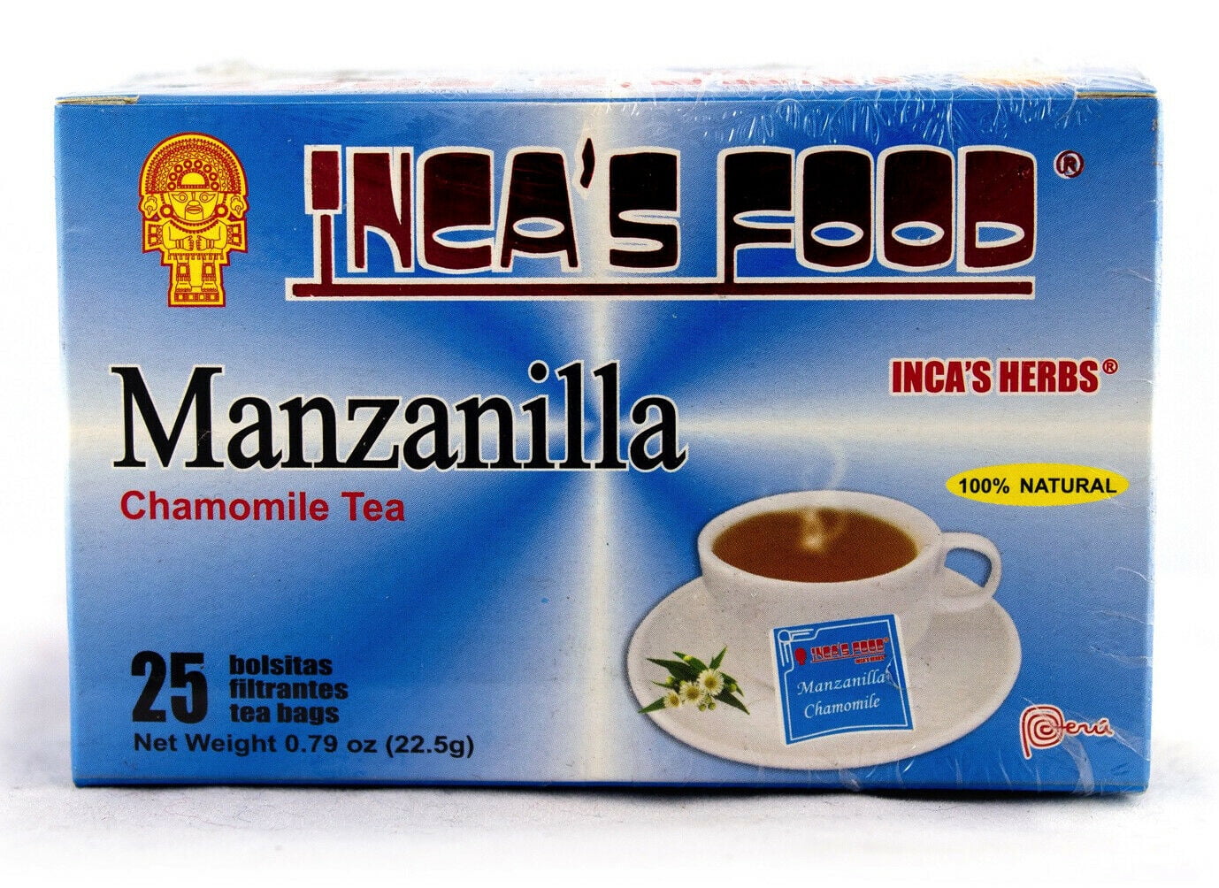 INCAS FOOD Te de Manzanilla 22.5 grs. 2 Pack.Chamomile Tea 0.79 oz