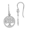 thumbnail image 2 of Sterling Silver Rhodium Plated Tree Dangle Earrings, 2 of 4