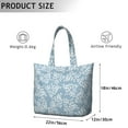 thumbnail image 5 of Flower Women's Large Weekend Travel Bag Moving Canvas Handbag Thick Double Layer Beach Weekend Travel Unisex Hospital Maternity Delivery with Toiletry Waterproof, 5 of 5
