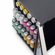 Newair 160 Can Freestanding Beverage Fridge in Stainless Steel - NBC160SS00