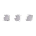 thumbnail image 1 of QualitChoice Electric Guitar Neck Plate Solid Color Replace Component Metal Guitars Board Music Instrument Accessory with Screws Silver 3Set, 1 of 6