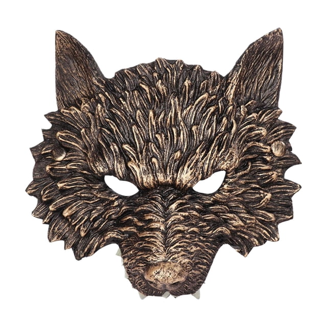 Máscara de Halloween Toystoory de PU suave y moldeable para cosplay color oro