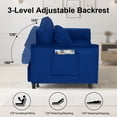 thumbnail image 5 of Howcool 55" 3 in 1 Convertible Sleeper Sofa Bed, Pull Out Loveseat Couch with Storage Pocket,Blue, 5 of 7