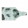 thumbnail image 1 of Feather Cutting Board, Faded Geometric Backdrop Nested Squares Mosaic Pattern Fluffy Wings Fly, Tempered Glass Cutting and Serving Board, Wine Bottle Shape, Black White Pale Grey, by Ambesonne, 1 of 1