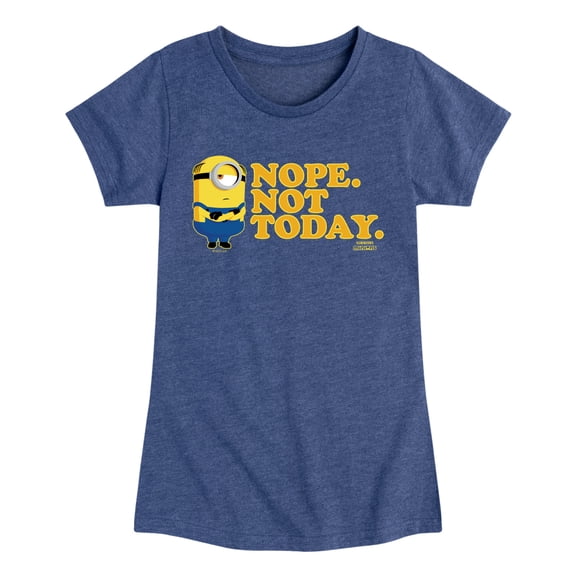 Despicable Me - Not Today - Youth Girls Fitted Short Sleeve T-Shirt