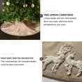 thumbnail image 5 of Homoyoyo Tree Skirt Beige Deer Pattern Comfortable Texture Festive Decor 1Pc, 5 of 8