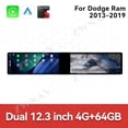 thumbnail image 2 of ZWNAV Dual 12.3 inch Screen Car Radio For Dodge Ram 2013-2019 Android GPS Navigation Multimedia Video Player Stereo Receiver Head Unit, 2 of 14