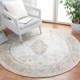 thumbnail image 2 of SAFAVIEH Restoration Vintage Edith Medallion Area Rug, Beige/Sand, 6' x 6' Round, 2 of 8