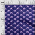 thumbnail image 2 of oneOone Viscose Chiffon Medium Blue Fabric Elephant Sewing Material Print Fabric By The Yard 42 Inch Wide, 2 of 5
