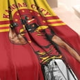 thumbnail image 3 of Kansas City Classic Throw Blanket 50x60 Inch, Soft Flannel Football Blankets for Football Fans Gifts, 3 of 5