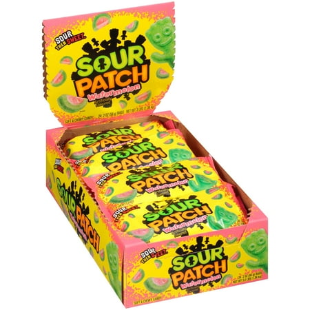 Sour Patch Kids, Watermelon Soft and Chewy Candy, 2 Oz (Pack Of 24 ...