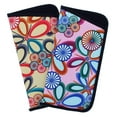 thumbnail image 3 of 2 Pack Soft Slip In Eyeglass Case For Women, Reading Glasses Case- Pink & Beige, 3 of 8
