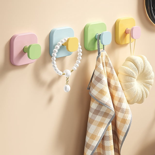 Suction Cup Wall Hook No Drill Bathroom Kitchen Organizer Hook For Towels Clothes Keys Accessories Storage Rack Reusable Strong Load Bearing Wall Mounted Space Saving Hook