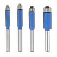 thumbnail image 2 of de Brocas de Ajuste de 4 Piezas Brocas de Enrutador de Vástago de 1/4 `` con Borde de Corte Azul con Punta de de shamjiam Broca de enrutador recto, 2 of 8