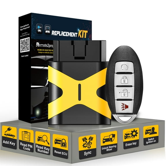 Smart Key DIY Programmer and Programmable Keyless Entry Remote Replacement for 2019 Pathfinder with FCC: KR5TXN7