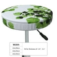 thumbnail image 4 of Fotbe Watercolor Green Leaves Stool Covers Round,Waterproof Round Bar Stool Covers Bar Chair Covers Washable Stool Cushion Slipcover for 12-14 Inch Chair-12 inch, 4 of 7