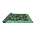 thumbnail image 2 of Ahgly Company Indoor Rectangle Oriental Turquoise Blue Traditional Area Rugs, 2' x 3', 2 of 4