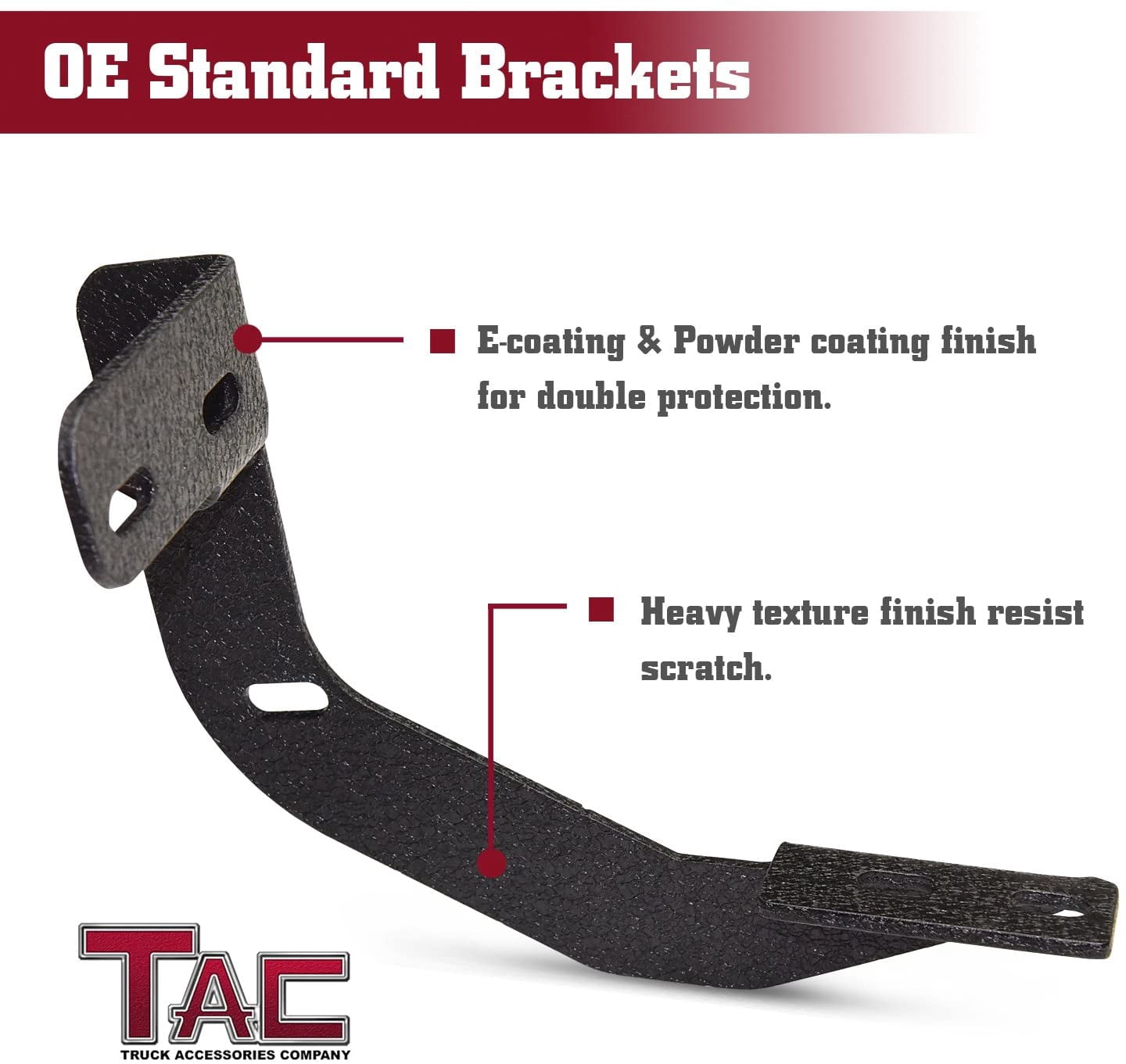TAC Side Steps Running Boards Compatible with 2005-2023 Toyota Tacoma Access Cab Truck Pickup 4.25" Texture Black Side Bars Nerf Bars Off Road Accessories (2pcs)
