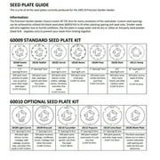 Precision Garden Seed Plate Advanced Set for EarthWay 10001 Seeder