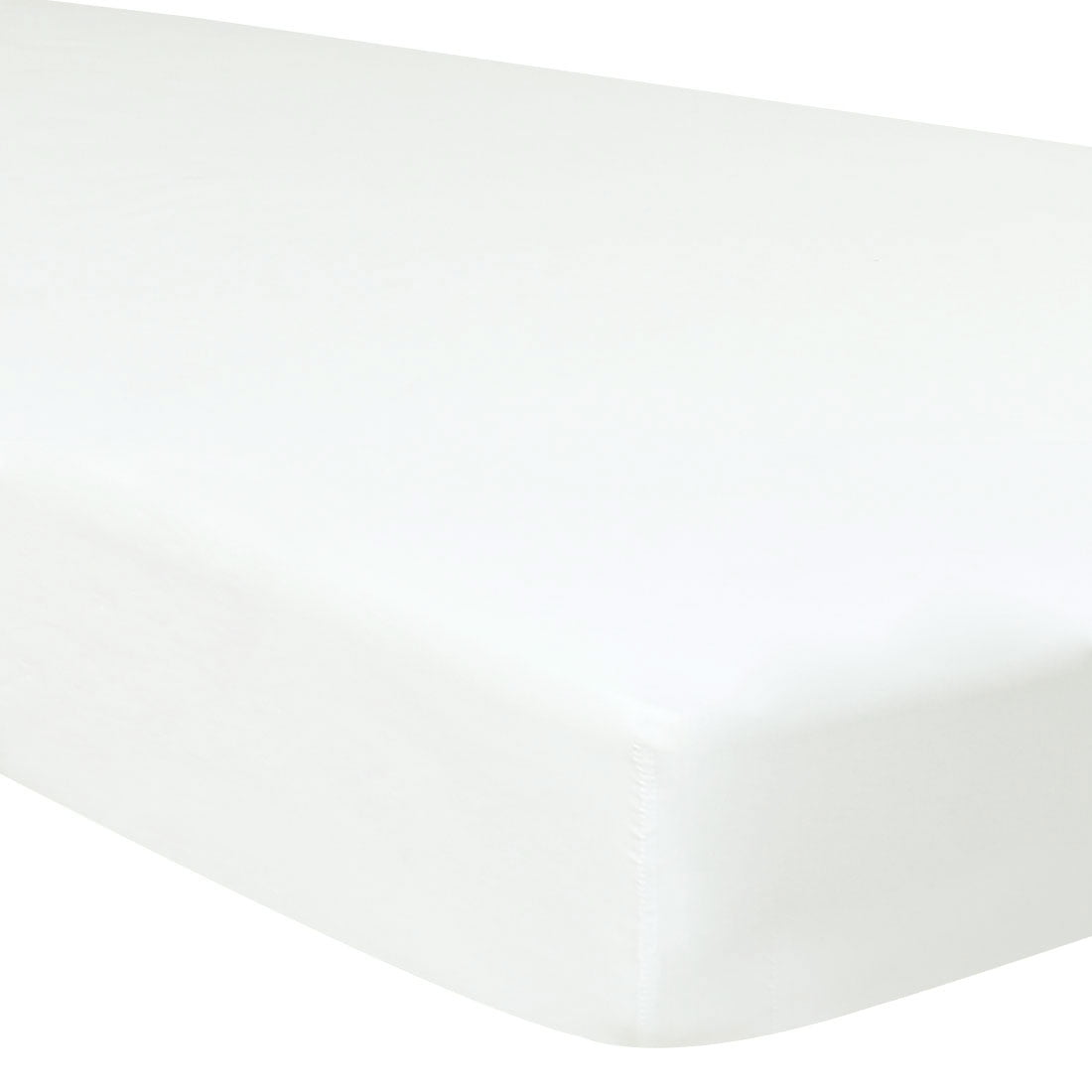 Unique Bargains 15" Deep Pocket Fitted Sheet White Queen