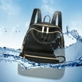 thumbnail image 3 of Women Ladies Waterproof Black Backpack Rucksack Womens Travel School Shoulder Bags, 3 of 6