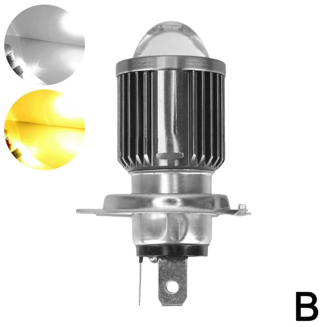 Wbxfbo Ampoules de Phares de Vélo à LED H4 H6 B0D LED CSP Jaune Blanc Neuf