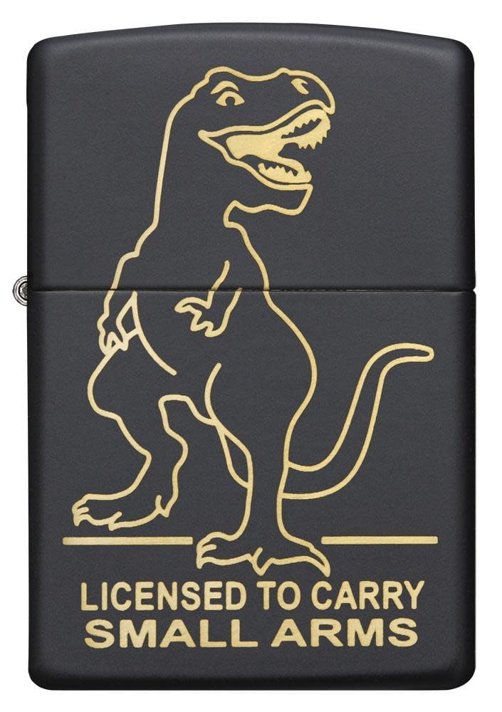 Zippo Dinosaur Black Matte Pocket Lighter