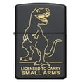 thumbnail image 4 of Zippo Dinosaur Black Matte Pocket Lighter, 4 of 6