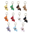 thumbnail image 4 of AOOOWER Portable Lovely French Bulldog Keychain PU Leather Pendant Keyring Key Holder, 4 of 21