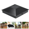 thumbnail image 3 of Miangastore Caps for Fence Railing Black for Homeowners 6Pcs 3.5X3.5X1.2In, 3 of 8