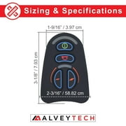 AlveyTech Keypad for 4 Key VR2 Joystick Controller - Pad for Drive, Golden, Jazzy, Merits, and Rascal Electric Mobility Power Chair with VR2 Controllers (RECPART1129 / MBZ00058 / P77909 / 503066)